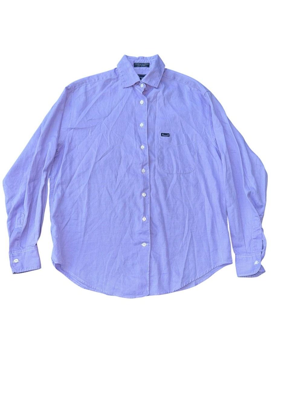 Faconnable Men's Lavender Button-Up Shirt